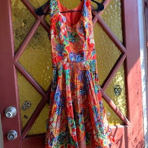 Jan sue of California vintage pleaded dress